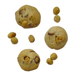 Cookies d'avellana i xocolata amb llet